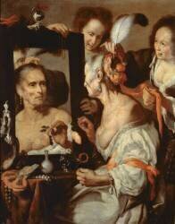 Old Coquette (Bernardo Strozzi) - Muzeo.com
