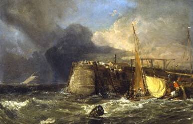 Old Margate Pier (Joseph Mallord William Turner) - Muzeo.com