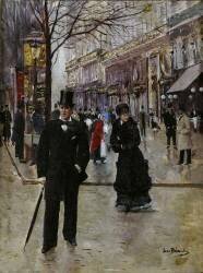 On the boulevard (Jean Béraud) - Muzeo.com