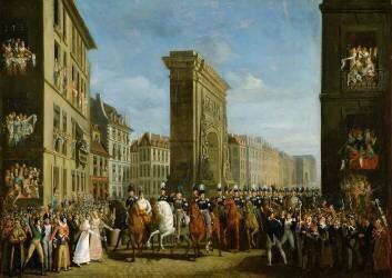 Passage of Allied Sovereigns in Front of the Porte Saint-Denis (Jean Zippel) - Muzeo.com