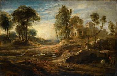 Paysage à l'abreuvoir (Peter Paul Rubens) - Muzeo.com