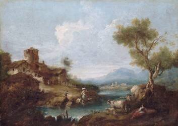 Paysage pastoral (Giuseppe Zaïs) - Muzeo.com