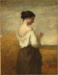 Paysanne ou la marguerite (William Morris Hunt) - Muzeo.com