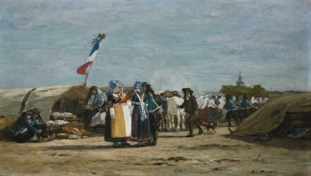 Pilgrimage in Finistere (Eugène Boudin) - Muzeo.com