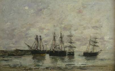 Portrieux (Eugène Boudin) - Muzeo.com