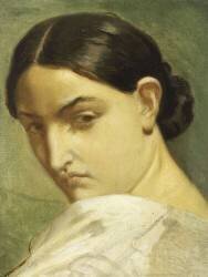 Profil de femme (étude) (Théodore Chasseriau) - Muzeo.com