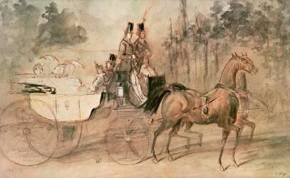 Promenade au Bois (Constantin Guys) - Muzeo.com