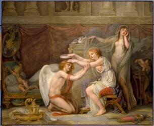 Psyché couronnant l'Amour (Jean-Baptiste Greuze) - Muzeo.com