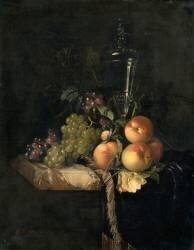 Raisins et pêches (Willem van Aelst) - Muzeo.com