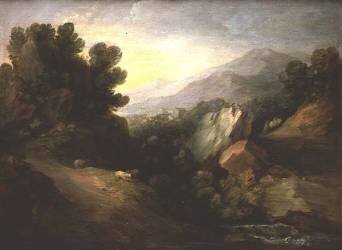 Rocky wooded Landscape (Thomas Gainsborough) - Muzeo.com
