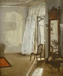 Room with balcony (Adolph von Menzel) - Muzeo.com