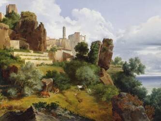 Roquebrune Landscape (Lancelot-Théodore Turpin de...) - Muzeo.com