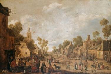 Rue de village (Joost Cornelisz Droochsloot) - Muzeo.com