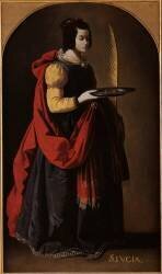 Sainte Lucie (Francisco de Zurbaran) - Muzeo.com