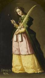 Sainte Apolline (Francisco de Zurbaran) - Muzeo.com