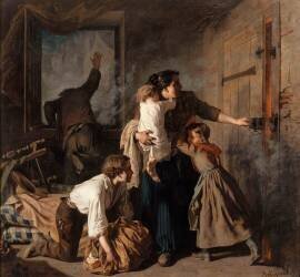 Scène d'incendie (Alexandre Antigna) - Muzeo.com