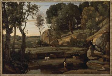Site d'Italie (Jean-Baptiste Camille Corot) - Muzeo.com