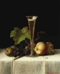 Stillleben mit Sektkelch (Joseph Wilms) - Muzeo.com