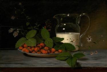 Strawberries and Cream (Raphaelle Peale) - Muzeo.com