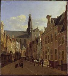 Street in Haarlem (Gerrit Berckheyde) - Muzeo.com
