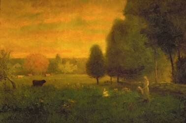 Sundown Brilliance (George Inness) - Muzeo.com
