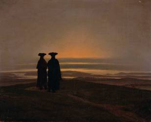 Sunset (Caspar David Friedrich) - Muzeo.com