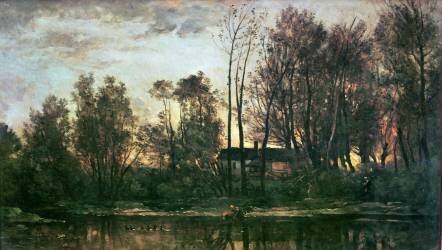 Sunset (Charles-François Daubigny) - Muzeo.com