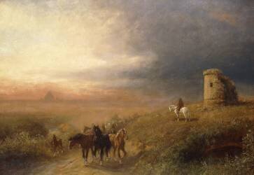 Sunset in Campagna (Albert Arnz) - Muzeo.com