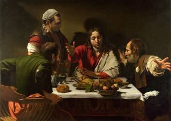 Supper at Emmaus (Caravaggio) - Muzeo.com