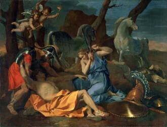 Tancred and Erminia (Nicolas Poussin) - Muzeo.com