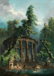 The Bathing Pool (Hubert Robert) - Muzeo.com