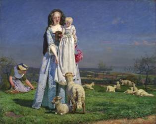 The Beautiful Lambs (Ford Madox Brown) - Muzeo.com