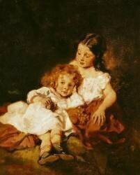 The Big Sister (Octave Tassaert) - Muzeo.com