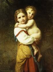 The Big Sister (William Bouguereau) - Muzeo.com