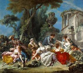 The Bird Catchers (François Boucher) - Muzeo.com
