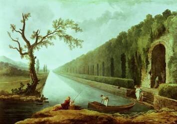 The Canal (Hubert Robert) - Muzeo.com