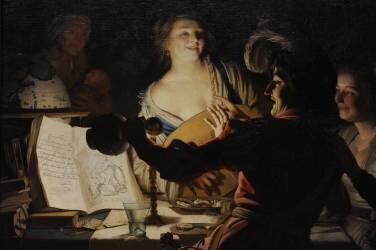 The Debauched Student (Gerrit van Honthorst) - Muzeo.com