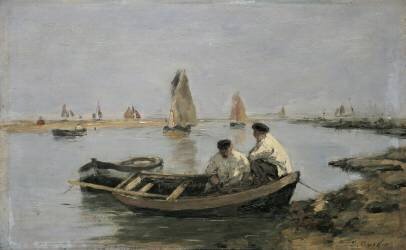 The Estuary (Eugène Boudin) - Muzeo.com