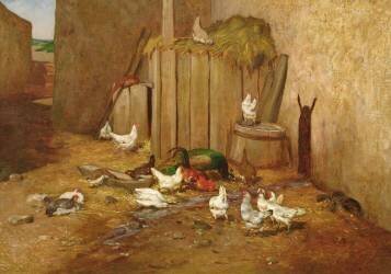 The Farmyard (Philibert Léon Couturier) - Muzeo.com