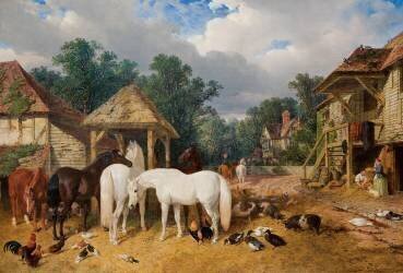The Farmyard (John Frederick Herring Snr) - Muzeo.com