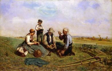 The Haymakers' Lunch (Jules Jacques Veyrassat) - Muzeo.com