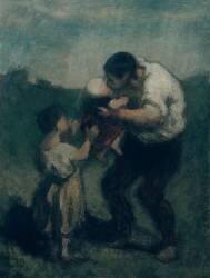 The Kiss (Honoré Daumier) - Muzeo.com