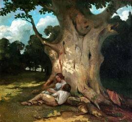 The Large Oak (Gustave Courbet) - Muzeo.com