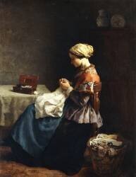 The Little Seamstress (Jules Breton) - Muzeo.com