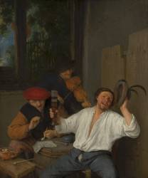 The Merry Drinkers (Adrien van Ostade) - Muzeo.com