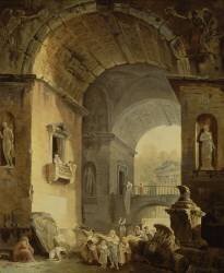 The Musicians (Hubert Robert) - Muzeo.com