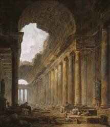 The Old Temple (Hubert Robert) - Muzeo.com