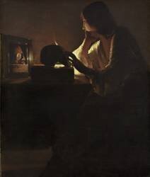 The Repentant Magdalen (Georges de La Tour) - Muzeo.com