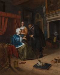 The Sick Girl (Jan Steen) - Muzeo.com