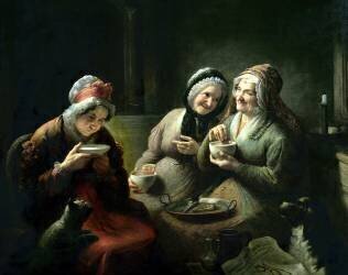 The Three Gossips (Louis-Aimé Grosclaude) - Muzeo.com